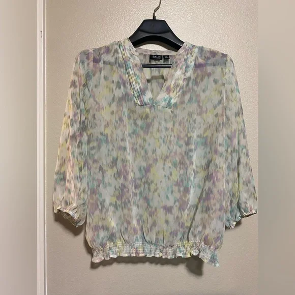 A.n.a 3/4 Sleeve Pastel colored Blouse- size xl(p) - Picture 6 of 11